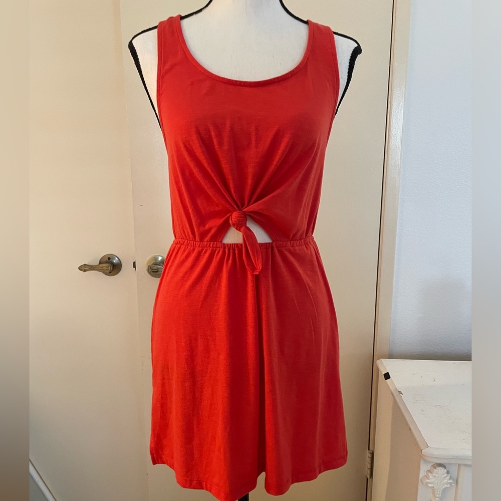Xhiliration Size S Orange Summer Swim cover up Dress